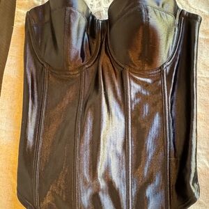 Black Strapless Corset Top 32D